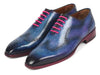 Paul Parkman Men's Wingtip Oxfords Parliament Blue (ID#741-PAR)