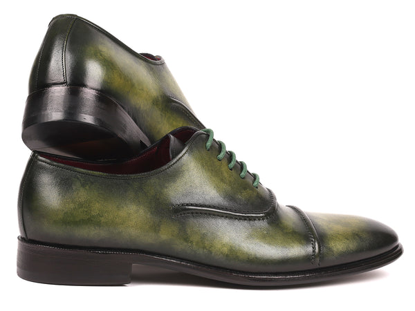 Paul Parkman Men's Cap-Toe Oxfords Green (ID#077-GRN) – PAUL