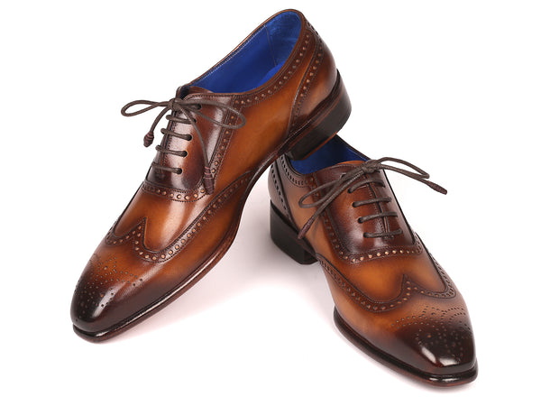 Paul Parkman Men's Handmade Wingtip Oxfords Brown (ID#711W03) – PAUL  PARKMAN® Handmade Shoes