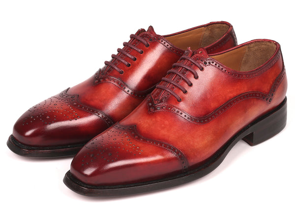 Paul Parkman Men's Goodyear Welted Oxford Shoes Reddish Brown (ID#094-RDH) EU 47 - US 13 Paul Parkman Men's Goodyear Welted Oxford Shoes Reddish Brown (ID#094-RDH) EU 47 - US 13