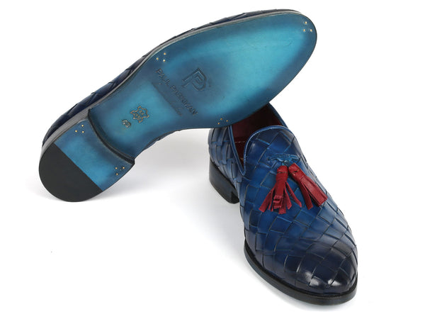 Louis Vuitton Chapman Brazza Tassel Loafers Blue Elephant Shoes 7.5 Louis Vuitton * Blue Loafers Shoes #5L – AMORE Vintage Tokyo main image 3