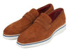 Paul Parkman Men's Smart Casual Penny Loafers Camel Suede (ID#180-CML-SD)