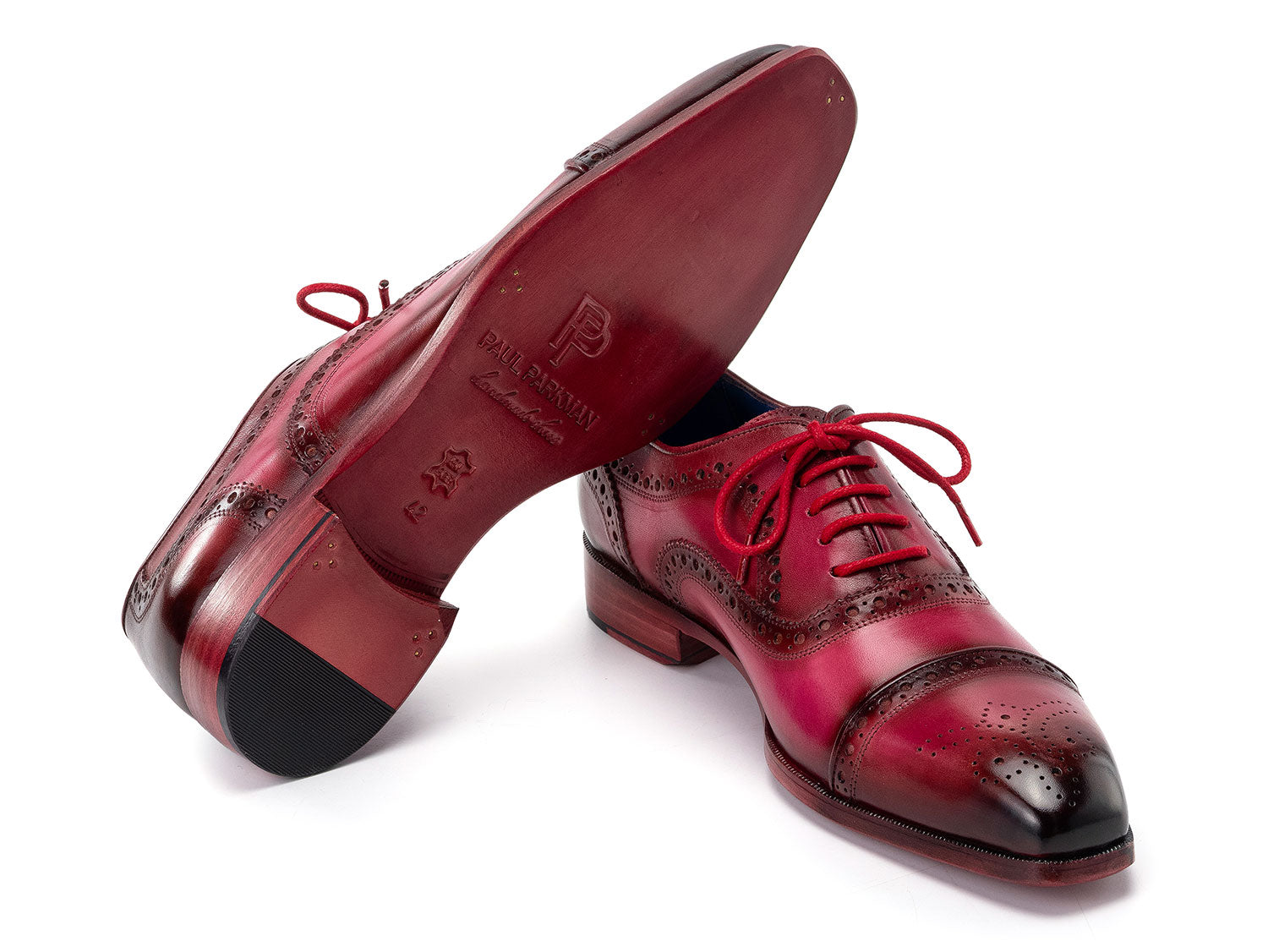 Paul Parkman Men's Captoe Oxfords Fuxia (ID#024-FUX) EU 45 - US 11.5 Paul Parkman Men's Captoe Oxfords Fuxia (ID#024-FUX) EU 45 - US 11.5