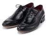 Paul Parkman Opanka Stitched Men's Split-Toe Black Leather Oxford Shoes (ID#054-BLK)