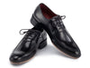 Paul Parkman Opanka Stitched Men's Split-Toe Black Leather Oxford Shoes (ID#054-BLK)