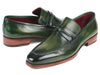Paul Parkman Men's Loafer Shoes Green (ID#068-GRN)