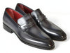 Paul Parkman Gray & Black Men's Loafers (ID#068-GRAY)