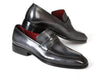 Paul Parkman Gray & Black Men's Loafers (ID#068-GRAY)