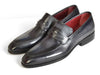 Paul Parkman Gray & Black Men's Loafers (ID#068-GRAY)