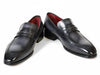 Paul Parkman Gray & Black Men's Loafers (ID#068-GRAY)