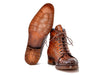 Paul Parkman Men's Brown Croco Embossed Leather Boots (12811-BRW)