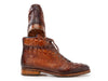 Paul Parkman Men's Brown Croco Embossed Leather Boots (12811-BRW)