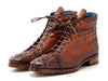 Paul Parkman Men's Brown Croco Embossed Leather Boots (12811-BRW)