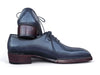 Paul Parkman Norwegian Welted Seamless Wholecut Oxford Shoes Navy Blue (ID#1549-NVY)