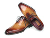Paul Parkman Men's Goodyear Welted Three Eyelet Wholecut Oxfords Tan Burnished (ID#22TAN87)