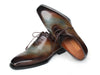 Paul Parkman Men's Brown & Blue Patina Goodyear Welted Wholecut Oxfords (ID#22U87)