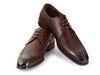 Paul Parkman Brown & Bordeaux Leather Apron Derby Shoes (ID#33BRD92)