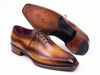 Paul Parkman Men's Tan & Brown Patina Leather Brogue Oxford Shoes (ID#389C61)