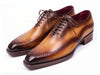 Paul Parkman Men's Tan & Brown Patina Leather Brogue Oxford Shoes (ID#389C61)