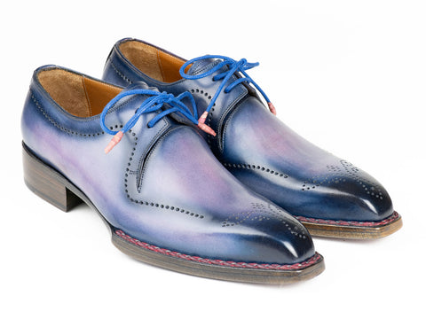 Paul Parkman Black & Red Men's Oxford Shoes - KR254-01-83