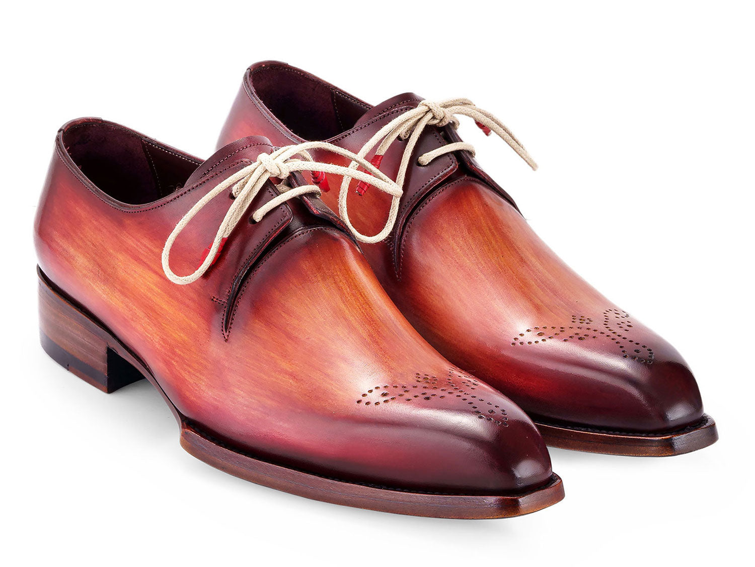 Paul Parkman Goodyear Welted Derby Shoes Reddish Brown (ID#468R21) EU 44 Paul Parkman Goodyear Welted Derby Shoes Reddish Brown (ID#468R21) EU 44