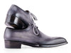 Paul Parkman Goodyear Welted Derby Shoes Gray (ID#468S78)