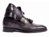 Paul Parkman Gray & Black Patina Goodyear Welted Tassel Loafers (ID#51TS-GRY)