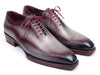 Paul Parkman Men's Ice Blue & Bordeaux Patina Leather Brogue Oxford Shoes (ID#389C32)