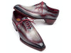 Paul Parkman Men's Ice Blue & Bordeaux Patina Leather Brogue Oxford Shoes (ID#389C32)