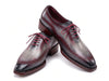 Paul Parkman Men's Ice Blue & Bordeaux Patina Leather Brogue Oxford Shoes (ID#389C32)