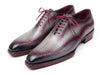 Paul Parkman Men's Ice Blue & Bordeaux Patina Leather Brogue Oxford Shoes (ID#389C32)