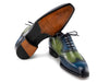 Paul Parkman Goodyear Welted Men's Wingtip Oxfords Blue & Green (ID#6819-BRN)