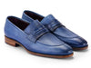 Paul Parkman Men's Split Toe Loafer Shoes Blue (ID#694BL65)