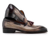 Paul Parkman Men's Split Toe Tassel Loafers Brown Patina Leather (ID#8135-BRW)