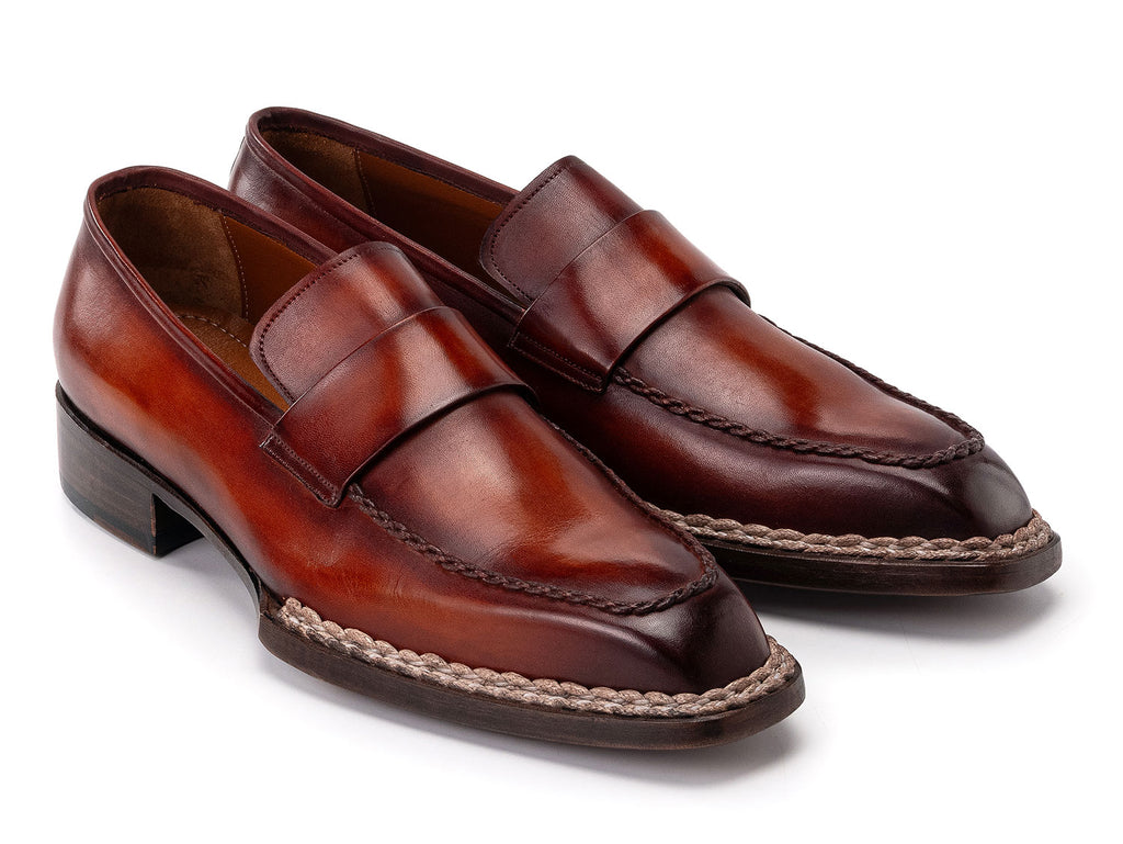Paul Parkman Men's Norwegian Welted Loafers Brown (ID#8503-BRW)