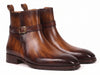 Paul Parkman Men's Dual Tone Brown Patina Leather Jodhpur Boots (ID#955BRW32)