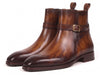 Paul Parkman Men's Dual Tone Brown Patina Leather Jodhpur Boots (ID#955BRW32)