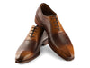 Paul Parkman Men's Antique Brown Oxfords (ID#AG444BRW)