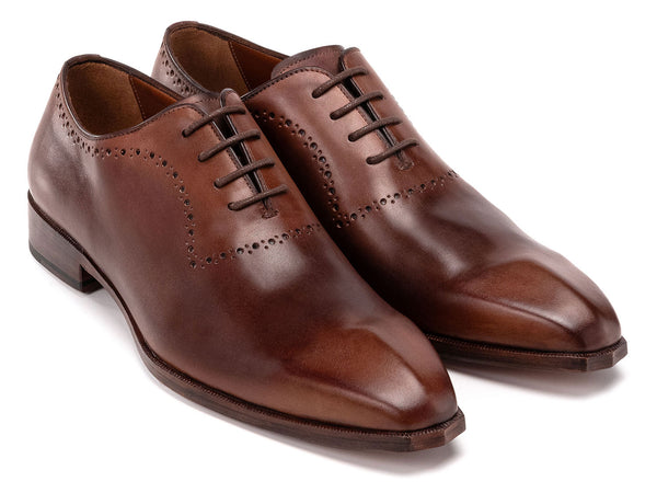 Paul Parkman Men's Antique Brown Oxfords (ID#AG444BRW)