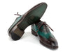 Paul Parkman Brown & Green Patina Leather Wingtip Oxford Shoes (ID#AL3257SJ)