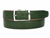 Paul Parkman Men's Handmade Genuine Ostrich Skin Belt Multiple Colors (ID#B04)