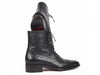 Paul Parkman Men's Black Genuine Ostrich Skin Handmade Boots (ID#CW495-BLK)