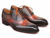 Paul Parkman Men's Goodyear Welted Wingtip Oxford Shoes Green & Brown (ID#E271)