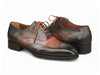 Paul Parkman Men's Goodyear Welted Wingtip Oxford Shoes Green & Brown (ID#E271)