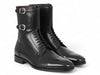 Paul Parkman Men's High Boots Black Calfskin (ID#F555-BLK)