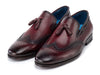 Paul Parkman Men's Wingtip Tassel Loafers Bordeaux (ID#WL34-BRD)