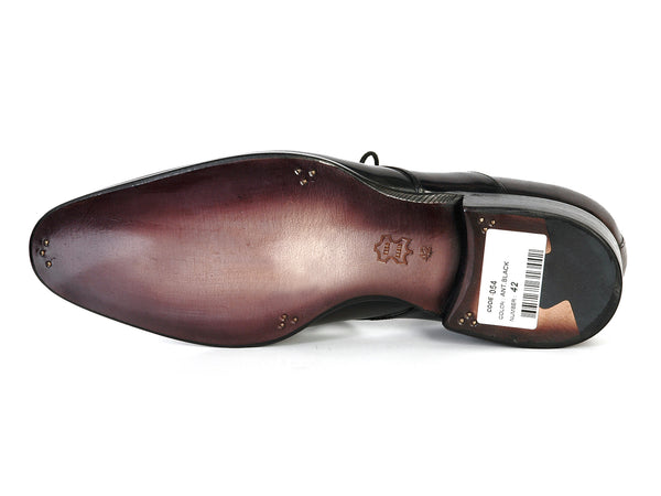 Paul Parkman Men's Anthracite Black Derby Shoes (ID#054F-ANTBLK) – PAUL ...