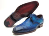 Paul Parkman Men's Ocean Color Genuine Ostrich Derby Shoes (ID#79V22)