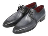 Paul Parkman Gray & Black Apron Derby Shoes For Men (ID#13SX51)