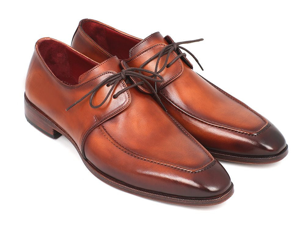 Paul Parkman Brown Leather Apron Derby Shoes For Men (ID#33SX92) EU 44 - US 10.5 / 11 Paul Parkman Brown Leather Apron Derby Shoes For Men (ID#33SX92) EU 44 - US 10.5 / 11